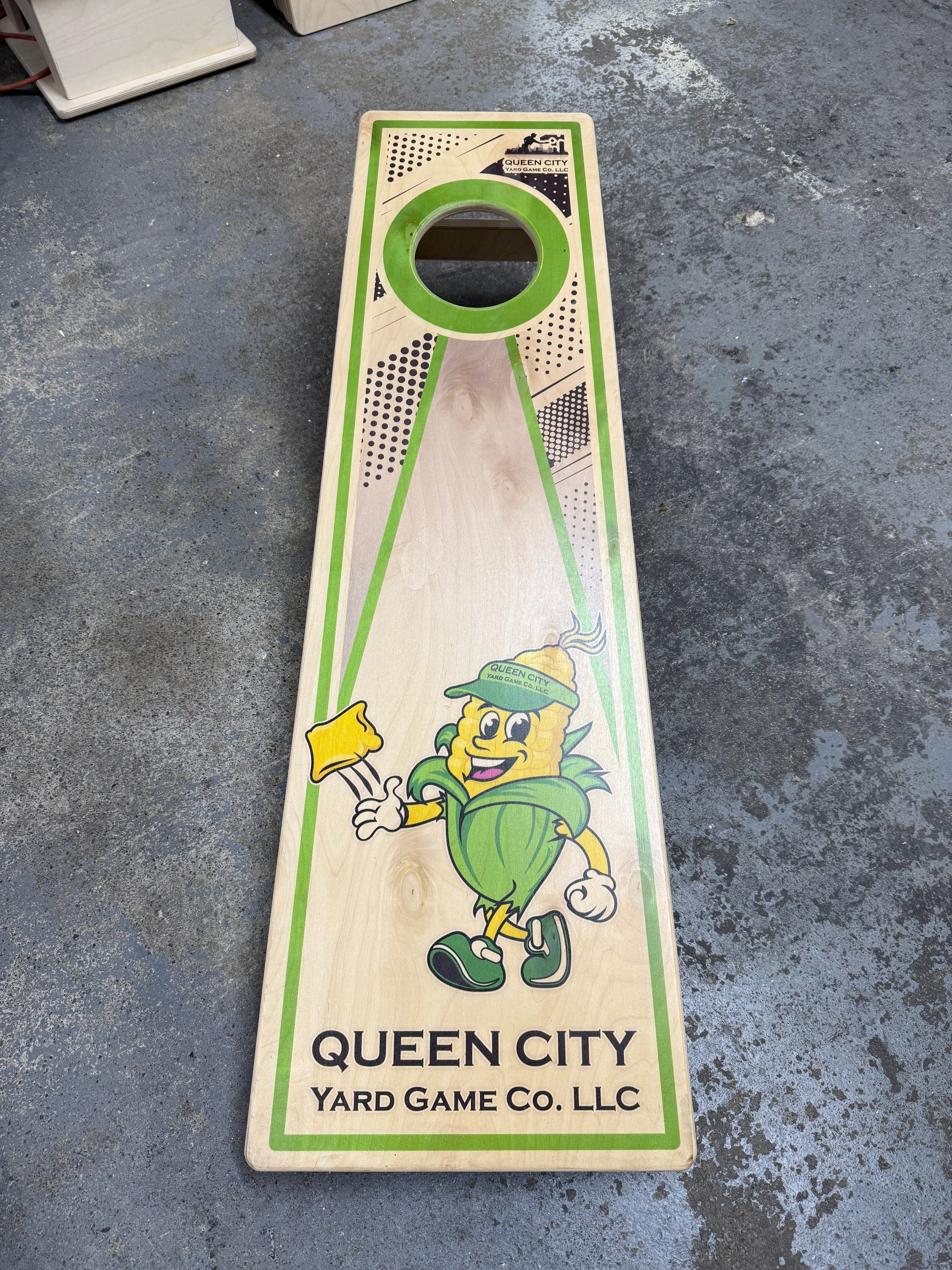 Skinny/Trainer Cornhole Board | Queen City Yard Game Co. LLC