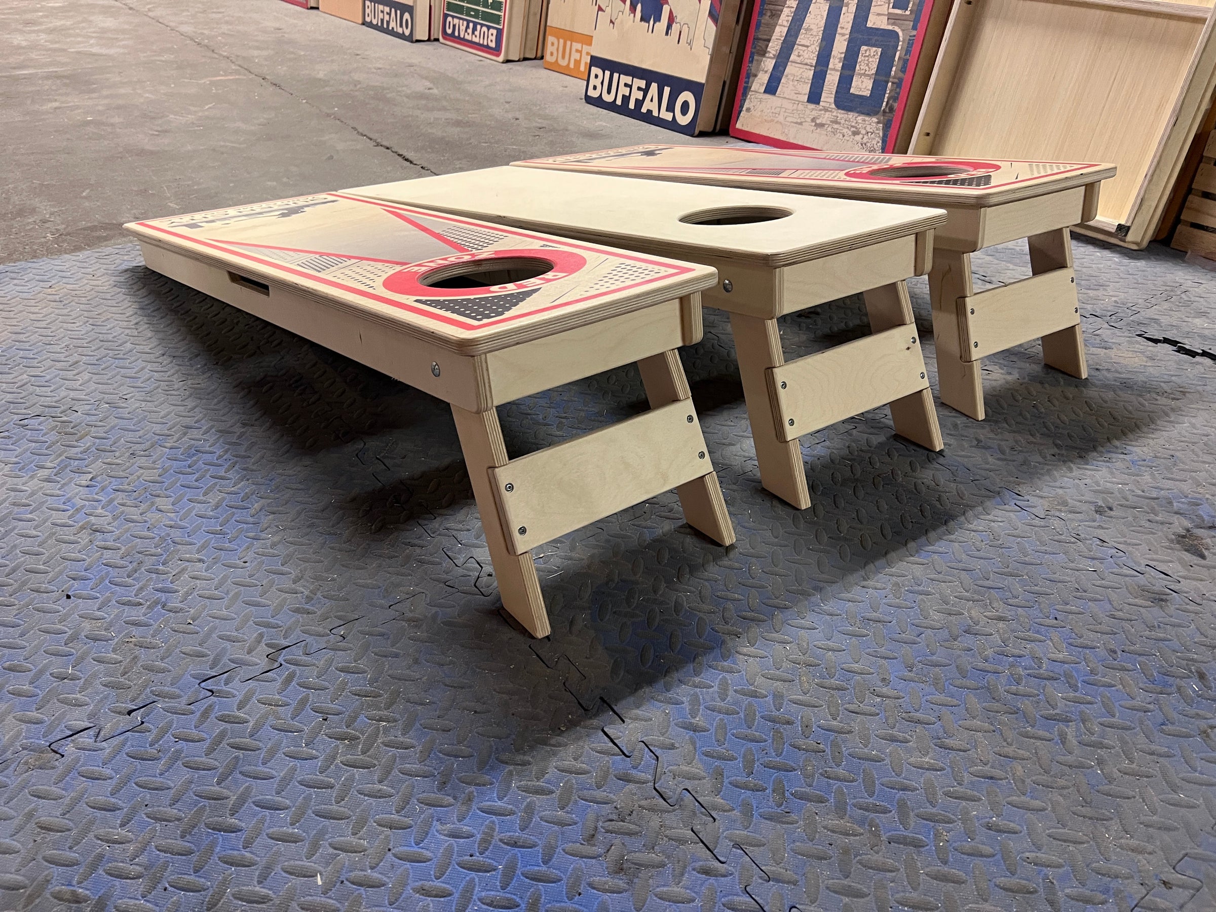 Skinny/Trainer Cornhole Board | Queen City Yard Game Co. LLC