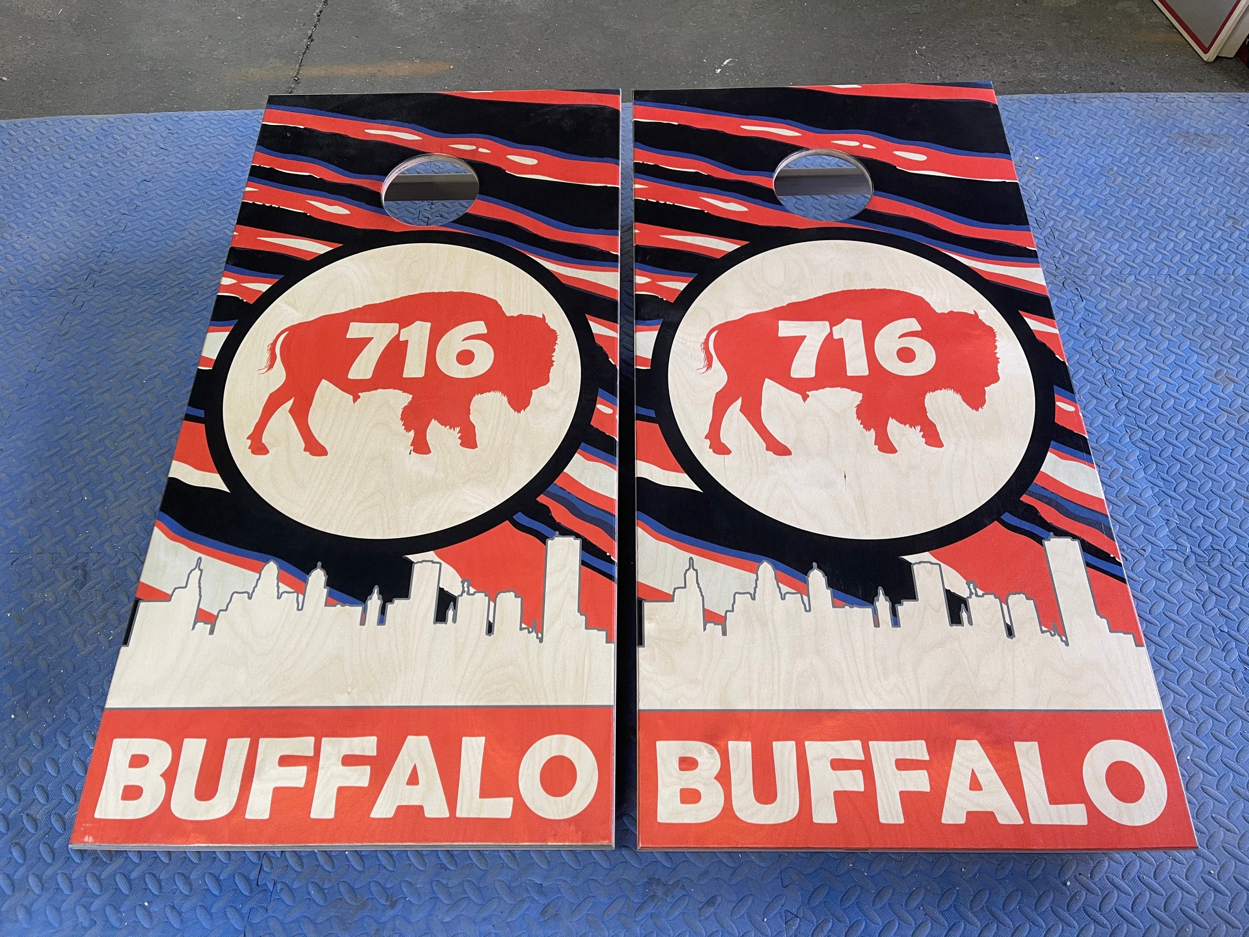 Buffalo Bills 0716 custom cornhole board vinyl wraps