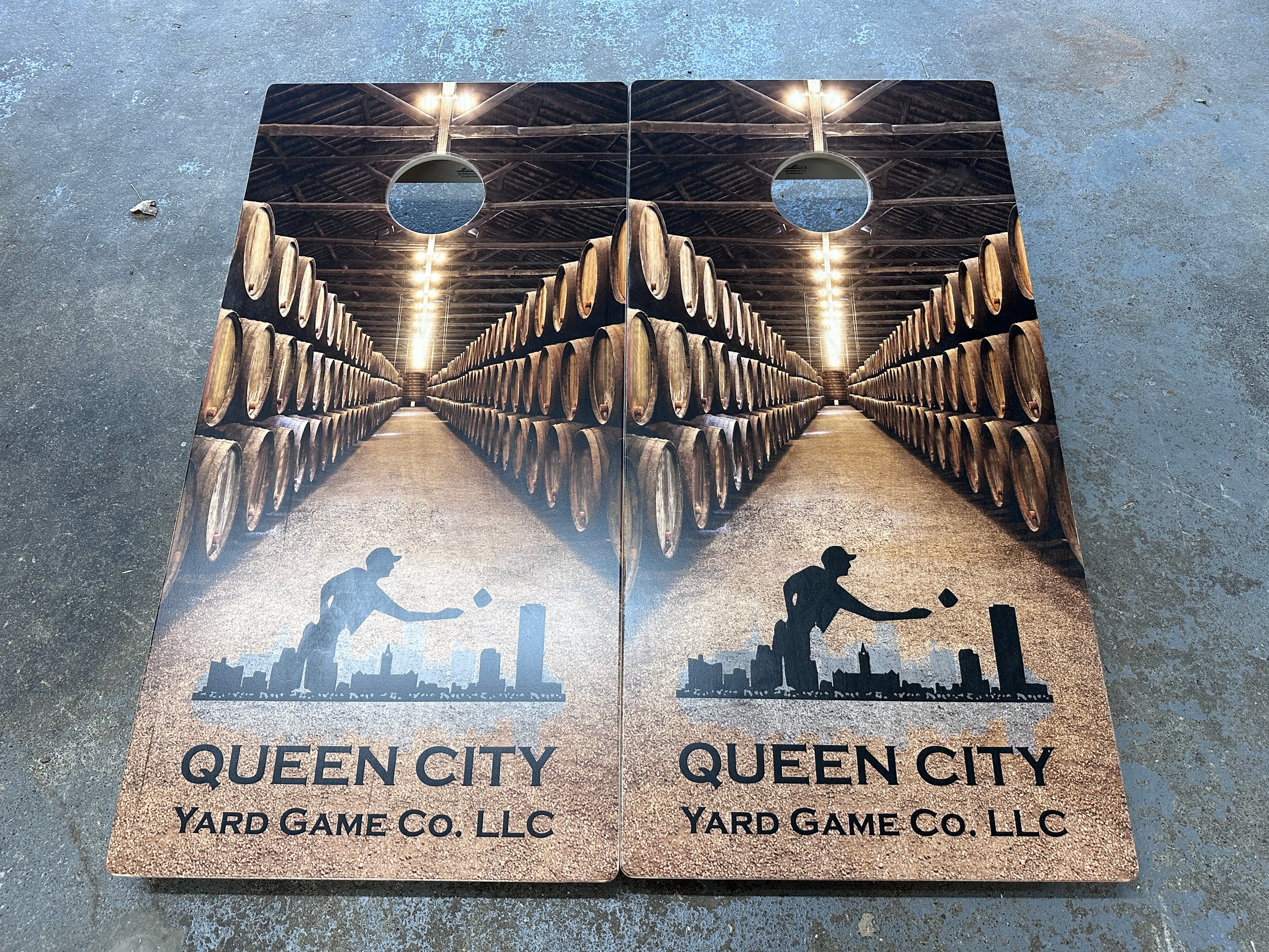 Buffalo Striped Board Set  Queen City Yard Game Co. LLC