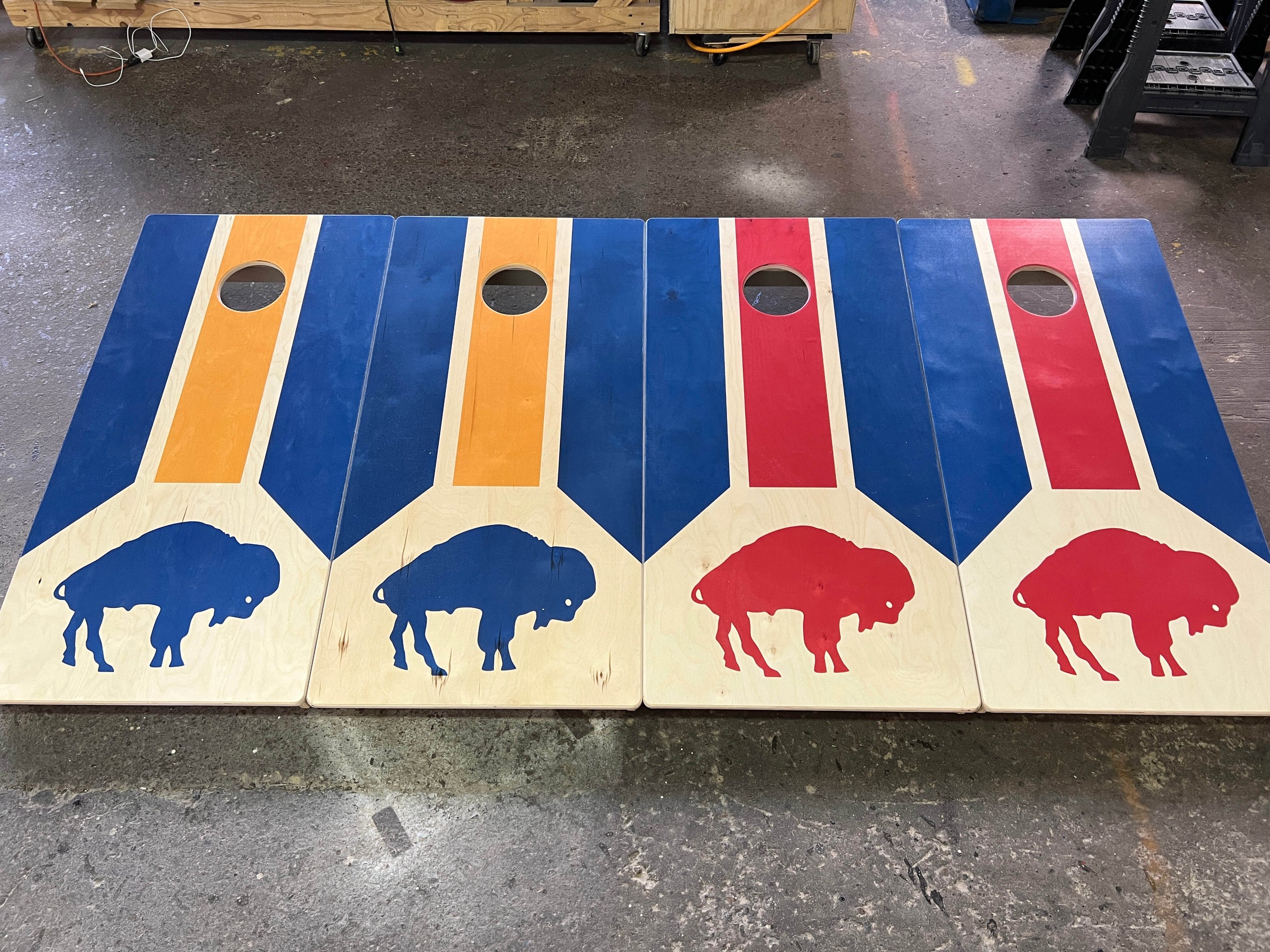 Buffalo Striped Board Set  Queen City Yard Game Co. LLC