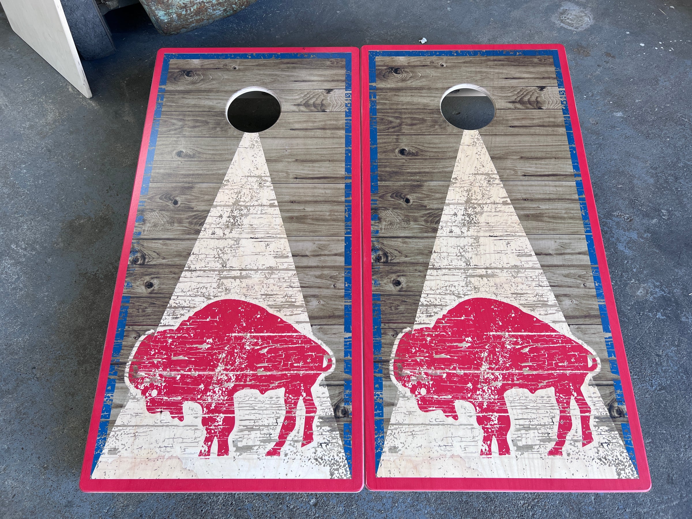 Buffalo Striped Board Set  Queen City Yard Game Co. LLC